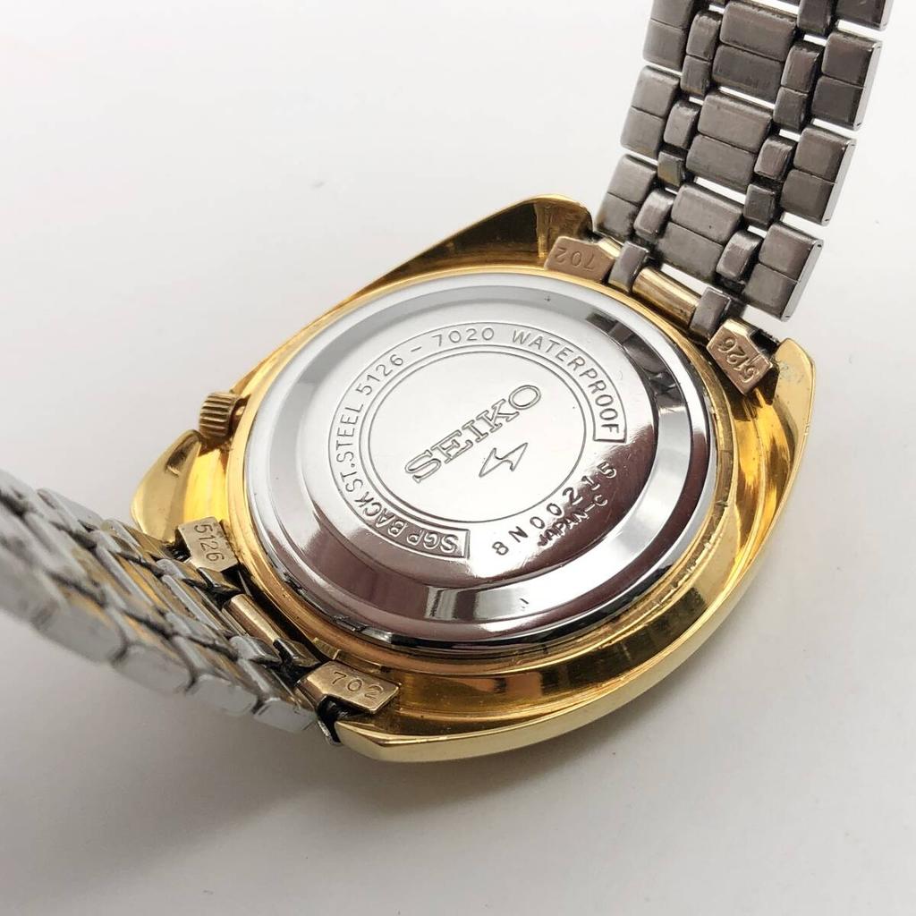 SEIKO Excellent Seiko 5 Five Gold Automatic Watch a0190, 5126-7020 Men's