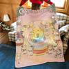 Игровое одеяло C-Cats S-Soup Throw из фланели с уютным принтом, портативное, прочное, можно стирать в машине, милое, классное