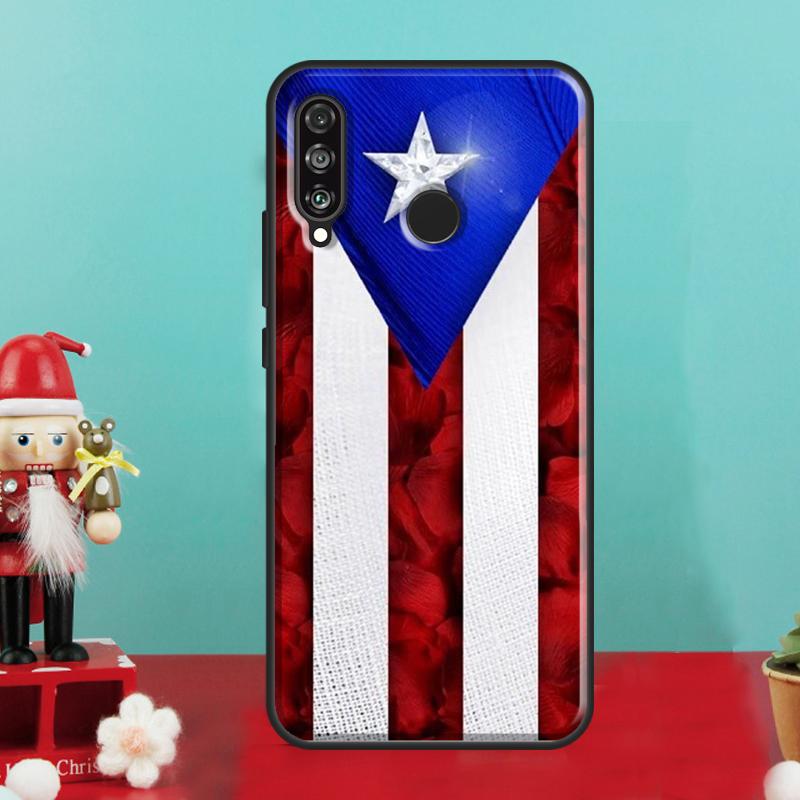 Puerto Rico Flag For Huawei Nova 12i 12s 11i 5T Y90 Y70 Y60 Y61 Y91 Y72 9 10 SE P60 Pro P20 P30 P40 Lite Case