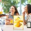 with Base Label Holder DIY Menu Card Rack Acrylic Golden Sign Holder  Anniversary Celebration