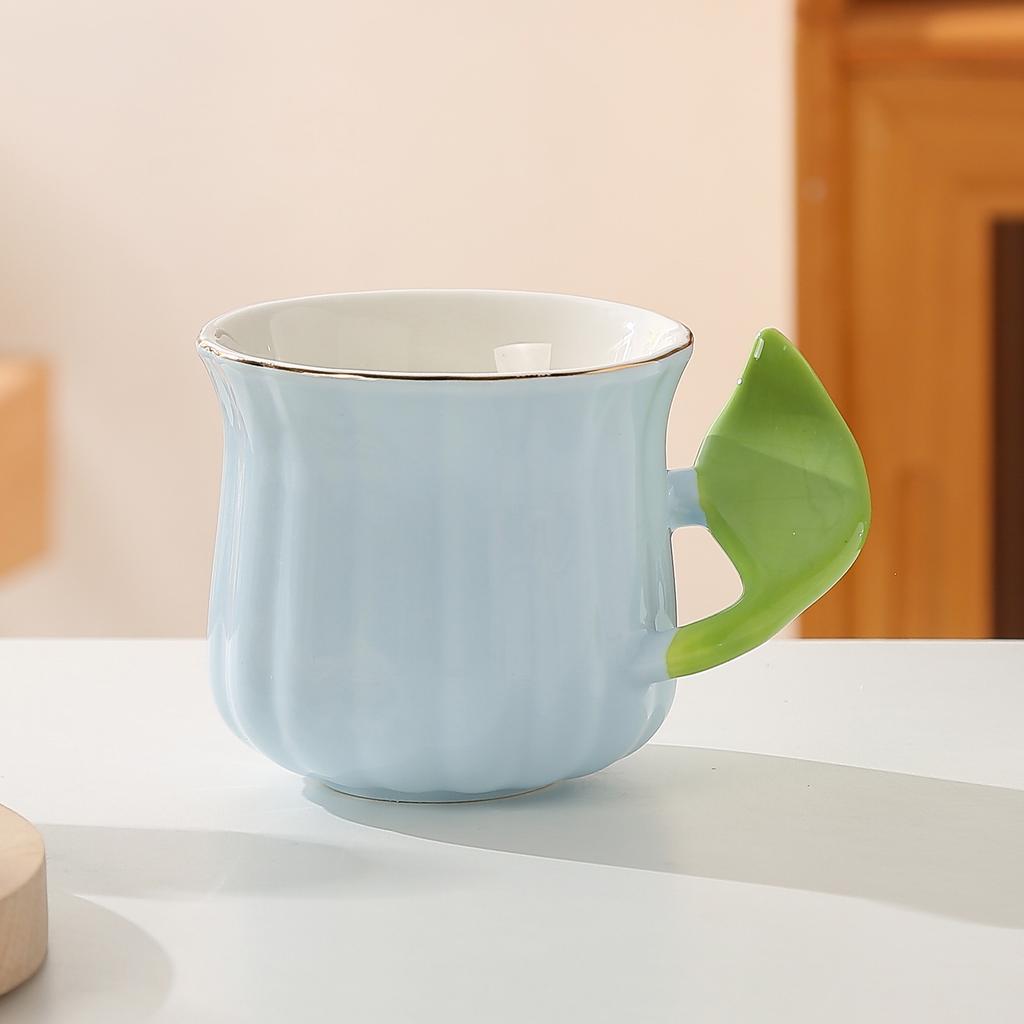 Простая креативная керамическая чашка Macaron Домашняя кружка Чашка для завтрака Кофейная чашка Пара Офисная чашка для воды