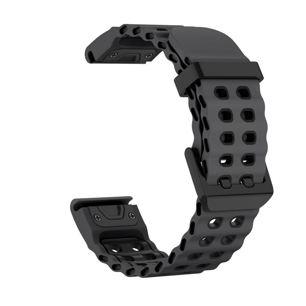 Двухцветный спортивный силиконовый ремешок для часов Garmin Fenix 8 Pro 47 мм 51 мм 7 7X 6 6X 5 5X Plus/Epix/Quatix/Tactix/Enduro 26/22 мм