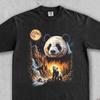 Panda Howling At Moon Shirt, Panda Night Forest Design, Wildlife Moon Scene, Mystical Animal Graphic, Nature Lover Gift