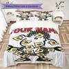 Custom Name sheepworld Pattern Bedding uilt Set uilt Cover Pillowcase Home Decoration Birthday Gift (1*duvet cover+2*pillowcase without core)