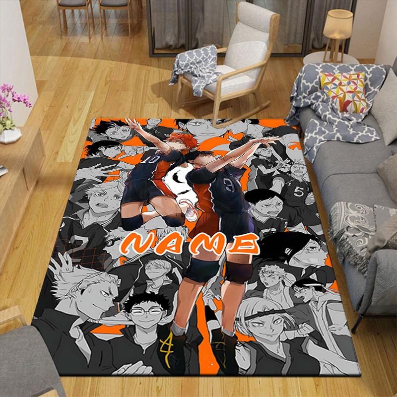 Custom 1Pc Haikyuu Team Spirit Rug Office Carpet Indoor Outdoor Entrance Doormat Nonslip Soft And Comfortable Living Room D49155