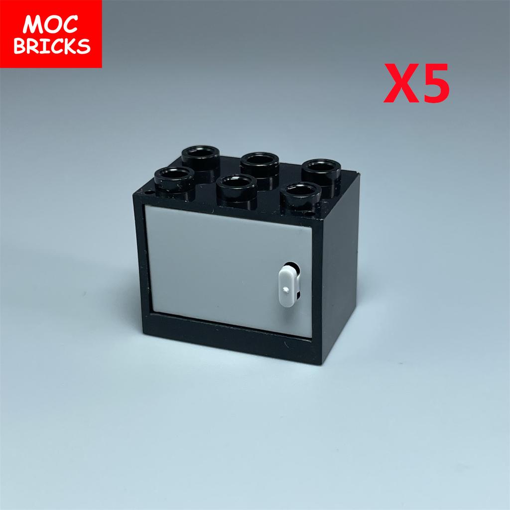 Коробка-шкафчик для кубиков MOC Контейнер 2x3x2 Шкафы Собираемые Частицы 4532 4533 Городской Дом Строительные Кирпичики Детали