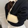 Женская Сумка Через Плечо Модная, Универсальная, Однотонная, Изысканный Дизайн, Для Ежедневных Поездок, Повседневная Сумка На Плечо Сумка