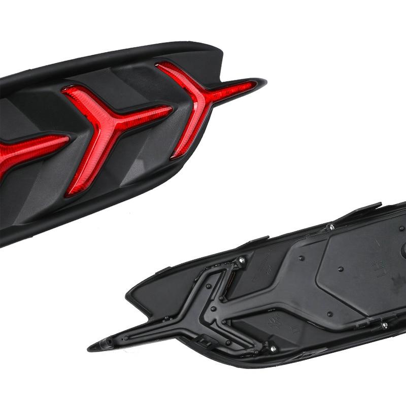 Динамический плавный сигнал поворота, светодиодный отражатель заднего бампера, вождение автомобиля, стоп-сигнал для Honda Civic 2016 2017