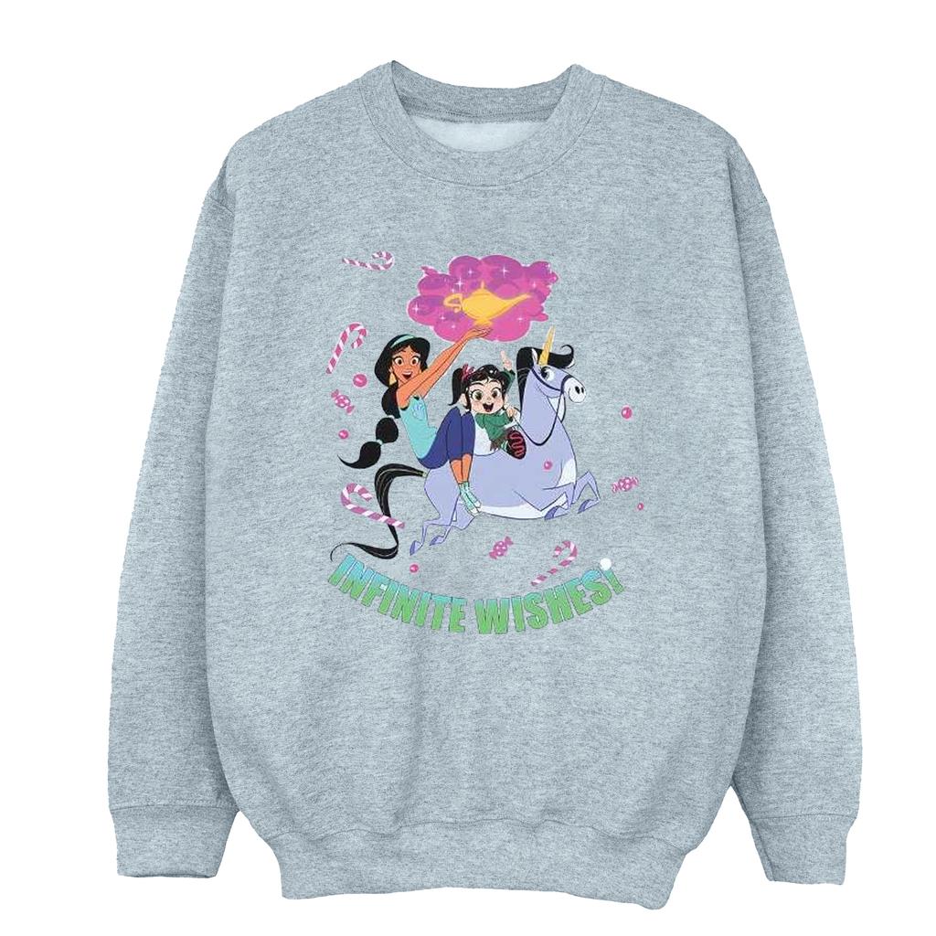 Disney Womens/Ladies Wreck It Ralph Jasmine And Vanellope Sweatshirt