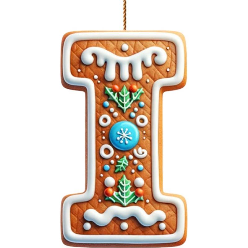 Акриловые буквы от А до Я, ornaments, 26 букв, креативное украшение для рождественской елки, подвеска, подвесные 2D плоские буквы алфавита, декор