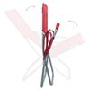 Foldable Beach Chairs 2 pcs Red Fabric
