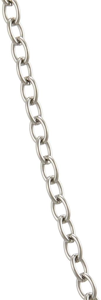 LION HEART Surgical Stainless Steel Chain Kihei 119581001SLVFREE [LION HEART] Necklace, Azuki, 50cm, 55cm, Slendery, 03NC0025, Color Silver/Size