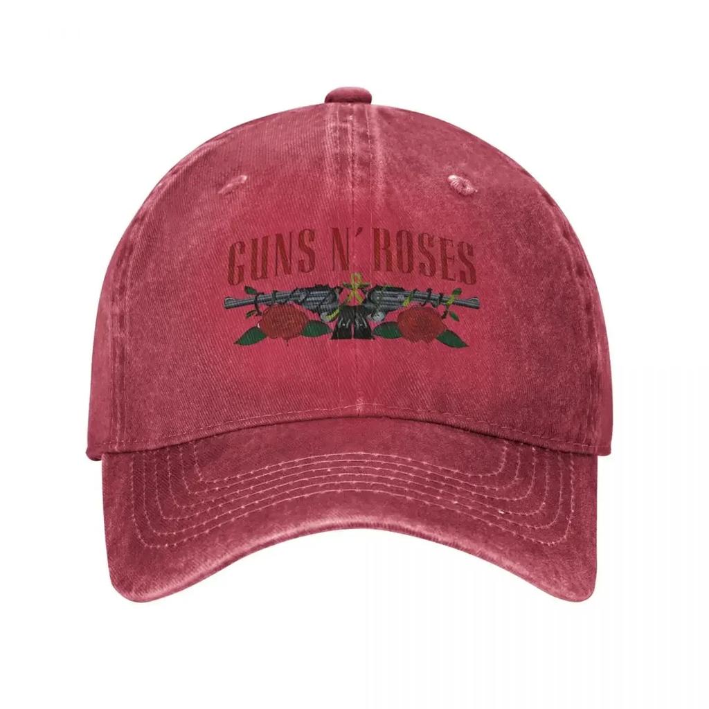Бейсболка с логотипом группы Guns N Roses, мерч для мужчин и женщин, повседневный головной убор, кепка-тракер, регулируемая