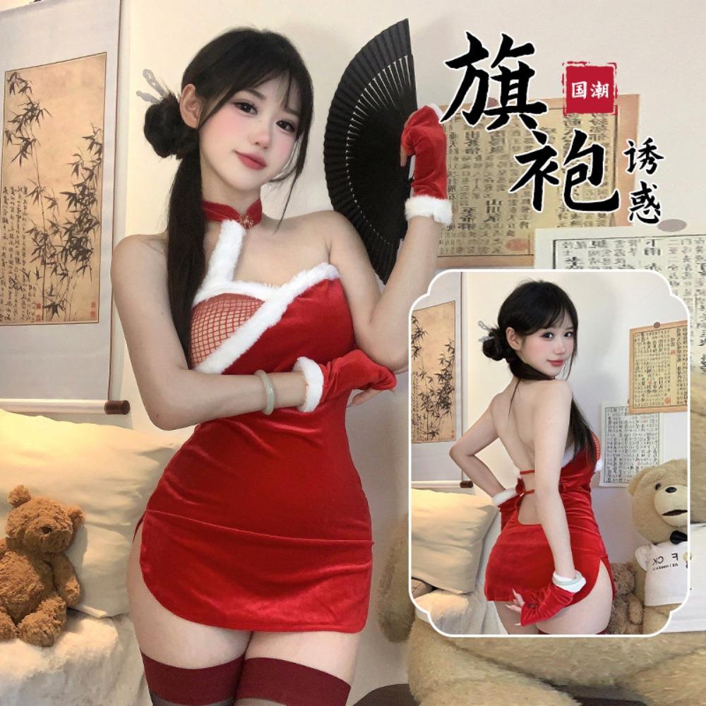 Домила Сексуальное Женское Белье Cheongsam Униформа Соблазнение Кровать Страсть Одежда Сексуальная Рождественская Одежда Ночной Клуб Костюм Женщины