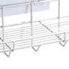 Spice Rack Organizer Large Capacity Stainless Steel Rack Space Saving Bathroom Shelf Wall Mounted with Hooks Rectangular