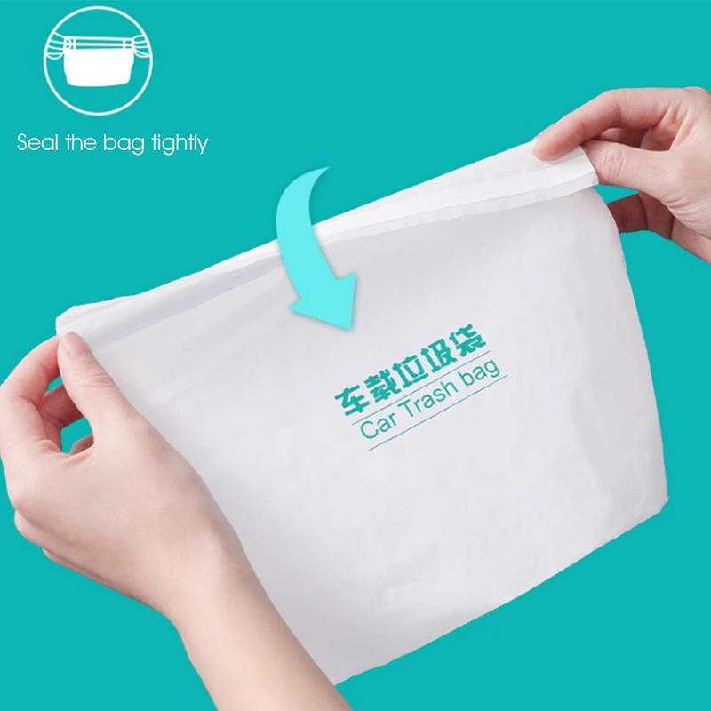 Наклейте на автомобильный мусорный мешок, герметичные мешки для мусора, 20/40 шт., водонепроницаемые, прочные, выдерживающие нагрузку, легко липкие, переносные мусорные мешки для