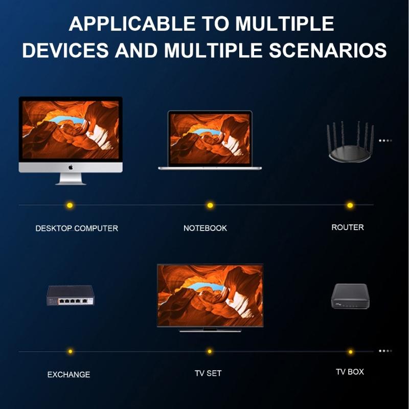 Quality CAT6 Gigabit LAN Extension Cable, RJ45 Male To Female,Ethernet Extension Cable for Home and Office Use