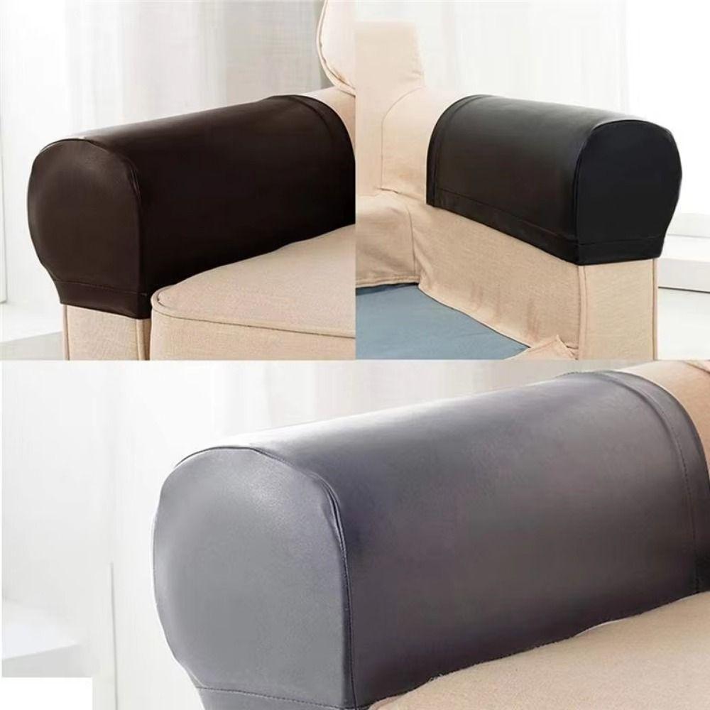 Universal Elastic Sofa Armrest Covers Soft Thick Armchair Covers Anti-Slip Waterproof Armrest Protector Home