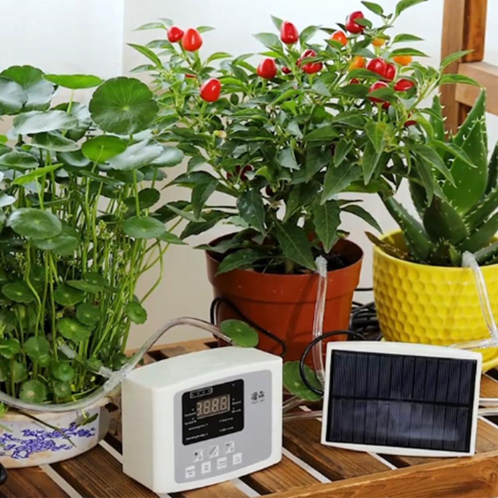 Автоматическое устройство для полива растений, система капельного орошения, таймер, устройство для капельного орошения сада, двойной насос, интеллектуальный солнечный контроллер, система таймера