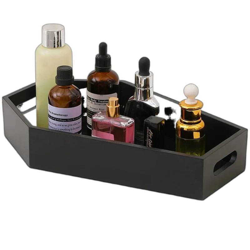 Черный поднос в форме гроба, ящик для хранения, готический домашний деревянный поднос, украшение на Хэллоуин, день рождения, Рождество, подарок на день благодарения, подарок