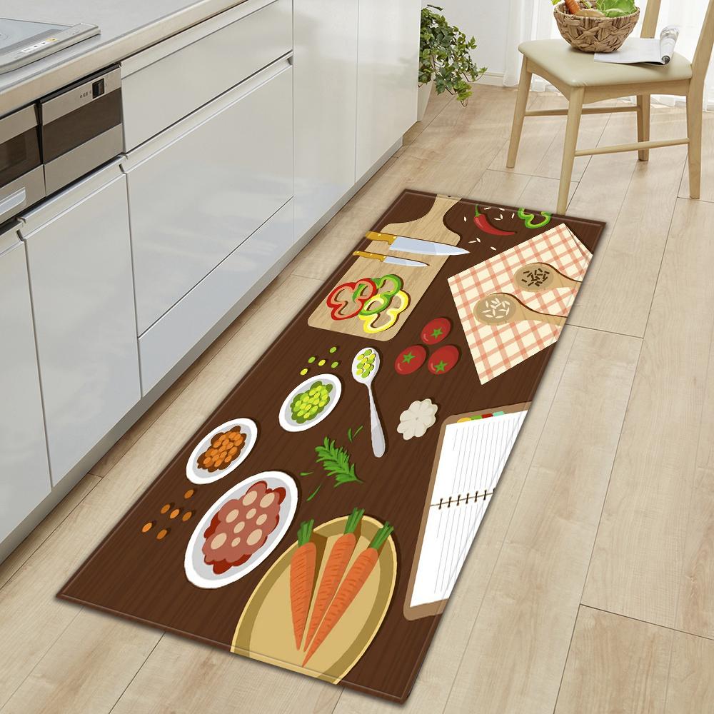 Кухонный ковер, коридор, крыльцо, дверной коврик для гостиной, детский коврик, нескользящий напольный коврик для двери ванной комнаты