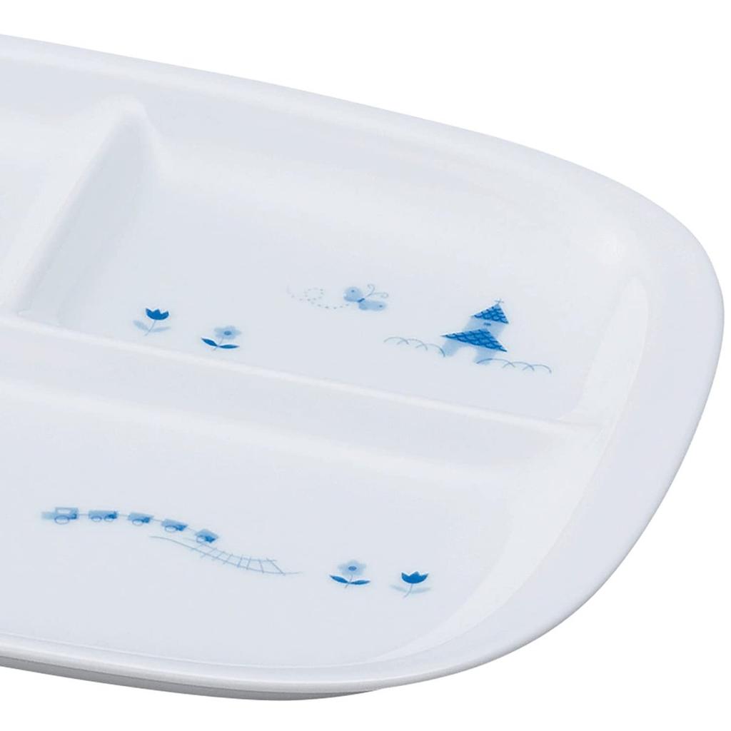 Noritake Light Step Детская тарелка Синяя Прочная Керамика