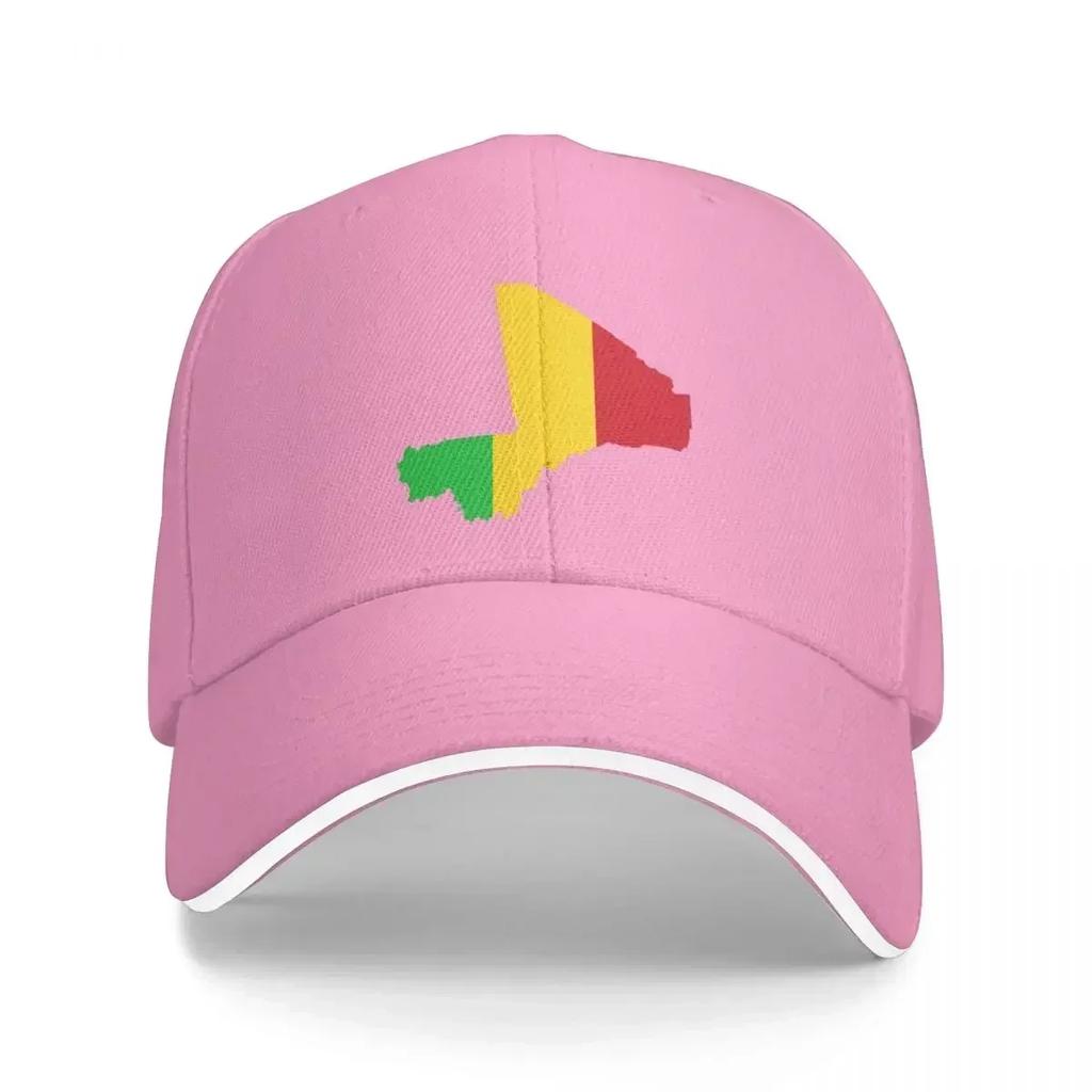 Flag map of Mali Baseball Cap Sunscreen Hat Man For The Sun Military Cap Man Female Mens