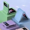 Для Samsung Galaxy Z Flip3/4 5g чехол для телефона цвета макарон, силиконовый складной мягкий сенсорный защитный чехол для Samsungz Flip3 4