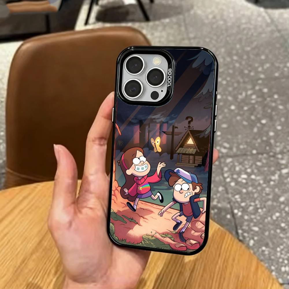 Билл Шифр G-Гравитация F-Падения Чехол для телефона для iPhone17,16,15,14,13,12,11 Plus,Pro Max Цветной Посеребренный Внутренний Чехол