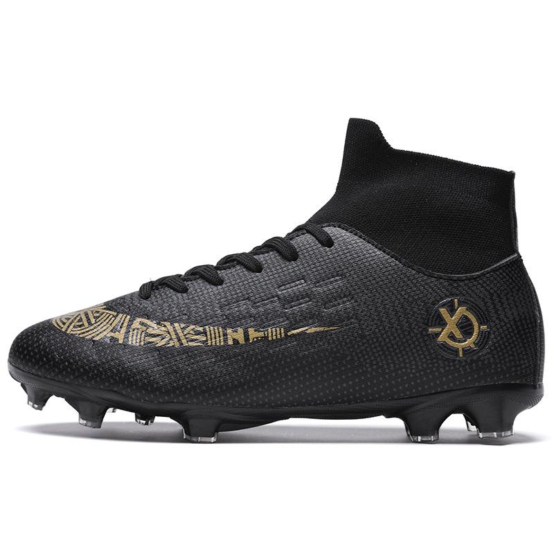 Новые бутсы C Luo с высоким верхом детские взрослые мужские и женские шиповки тренировочные искусственная трава спортивная обувь