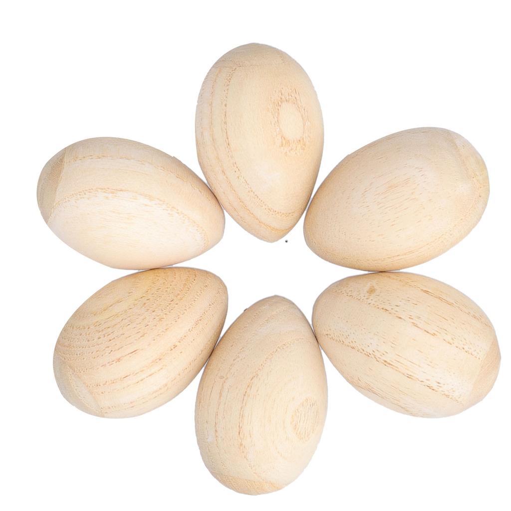 Wood Eggs Shakers Set Natural Wooden Egg Rattle Musical Percussion Instruments for Musical