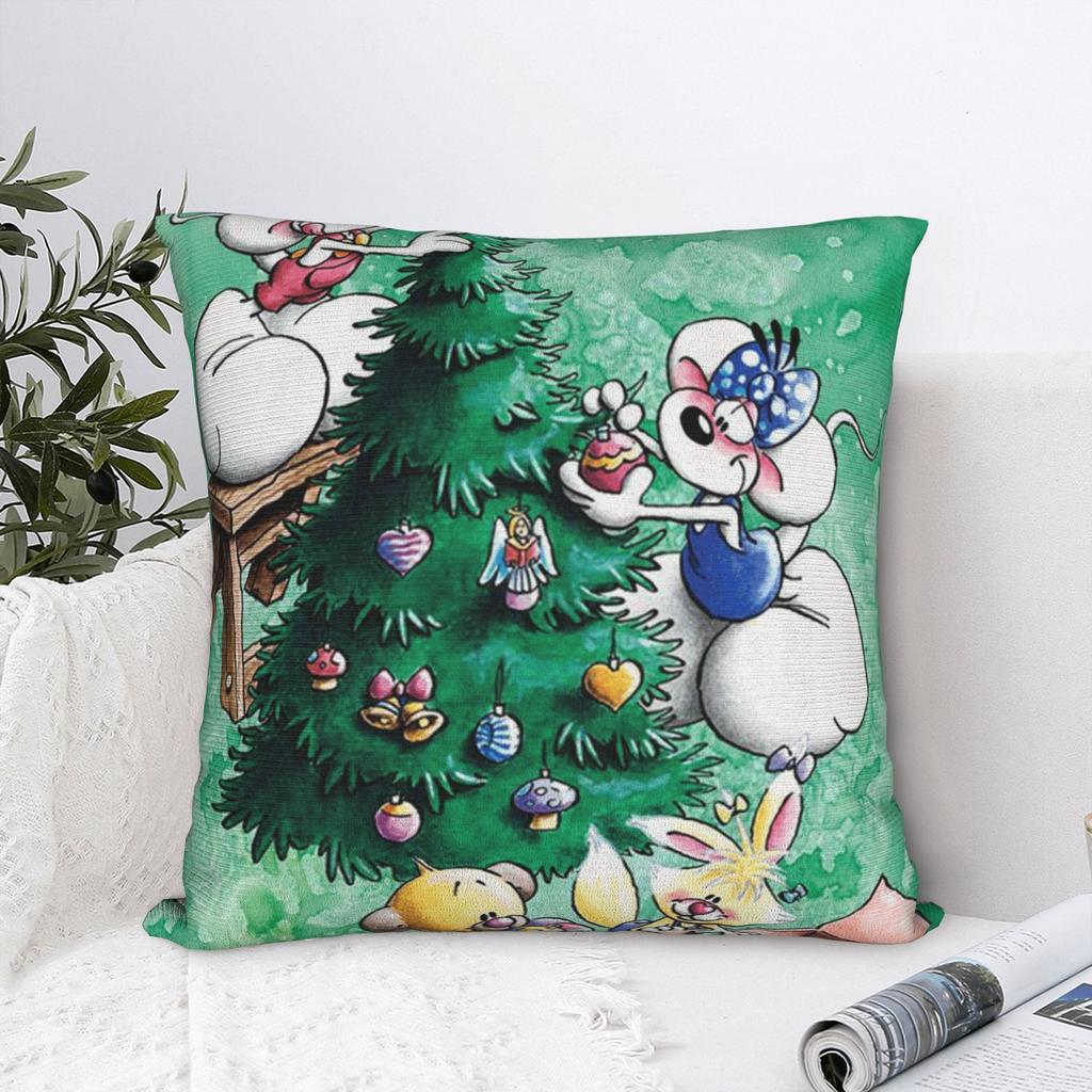 Christmas Diddl Pillow Cover Design Cushion Cover Kawaii Pillow Case For Chair Sofa Home Decor