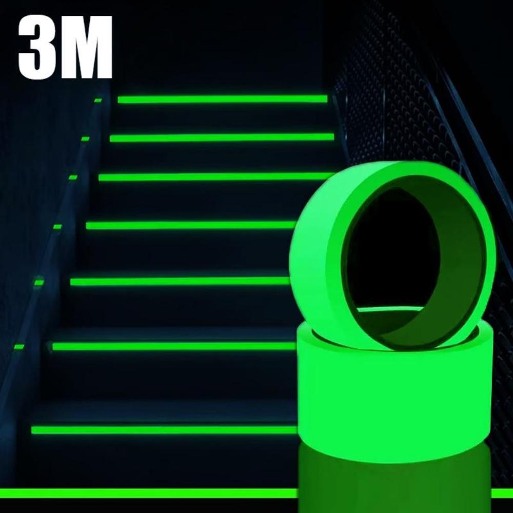 3M 2Pcs светящаяся лента флуоресцентная ночная самоклеящаяся светящаяся в темноте наклейка безопасность украшение дома лестницы предупреждающие ленты