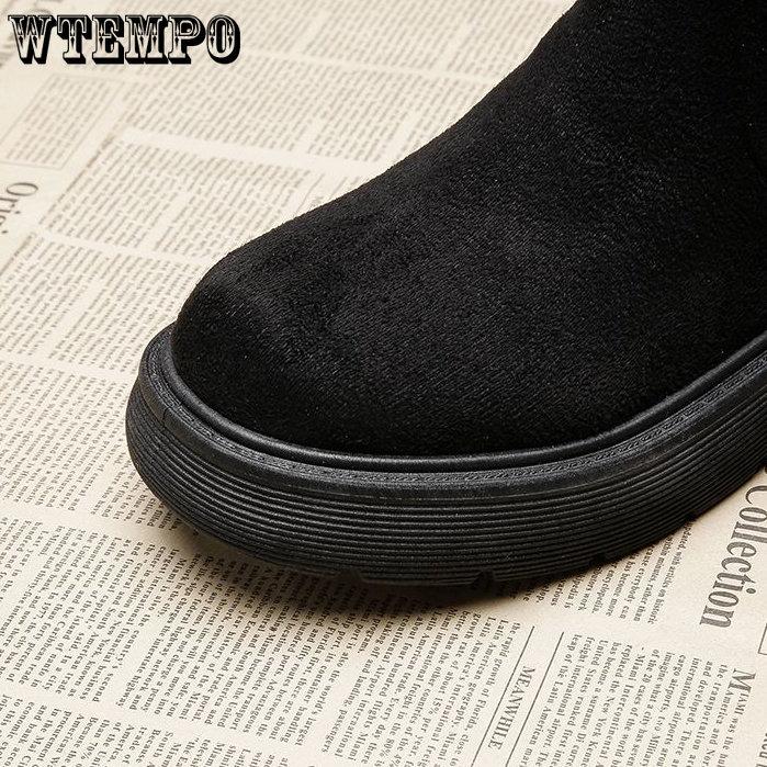 Зимние сапоги большого размера, женские универсальные короткие зимние сапоги, женские утепленные теплые хлопковые сапоги