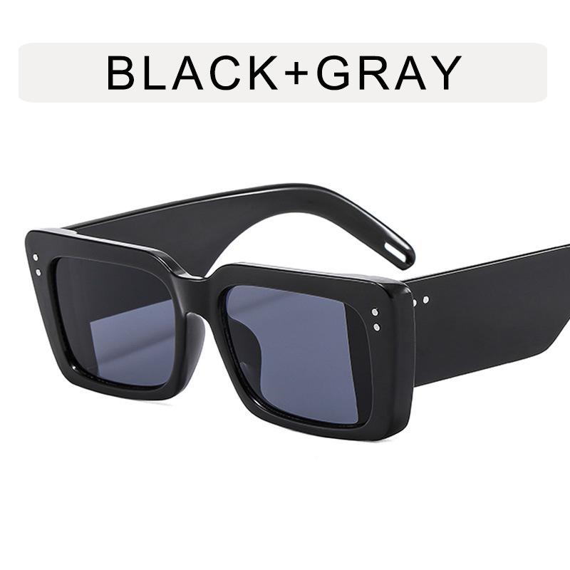Candy Color Sun glasses Men Women Square Shape Wide Leg Anti-glare Sunglasses for Men Women Fashion Trendy Glasses Female