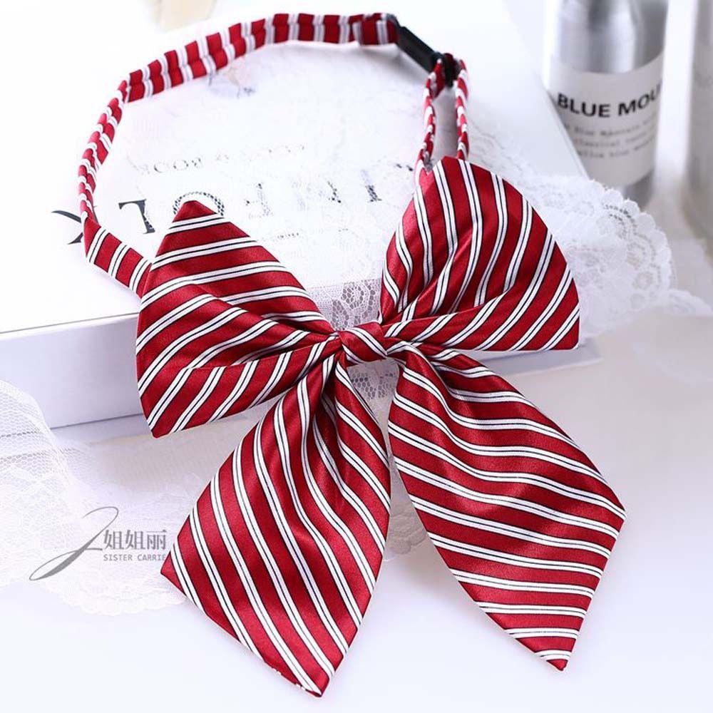 Корейский стиль стюардесса авиакомпании галстук в горошек JK униформа галстуки-бабочки галстуки с бантом дамы/девочки