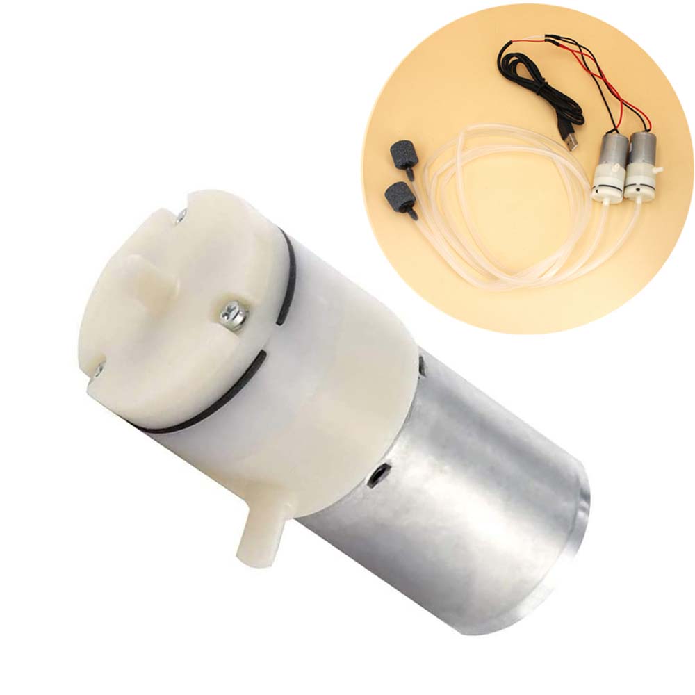 6/12V DIY Aquarium Automatic 370 Motor Hydroponic Systems Micro Vacuum Pump Suction pump Air Pump