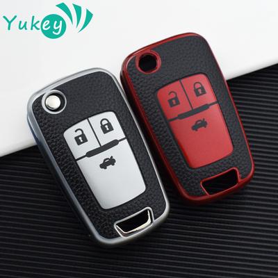 Чехол для автомобильного ключа из ТПУ с 3 кнопками, кожаный чехол для Chevrolet Cruze Aveo Camaro Epica Lova Sail Spark Opel Astra Corsa