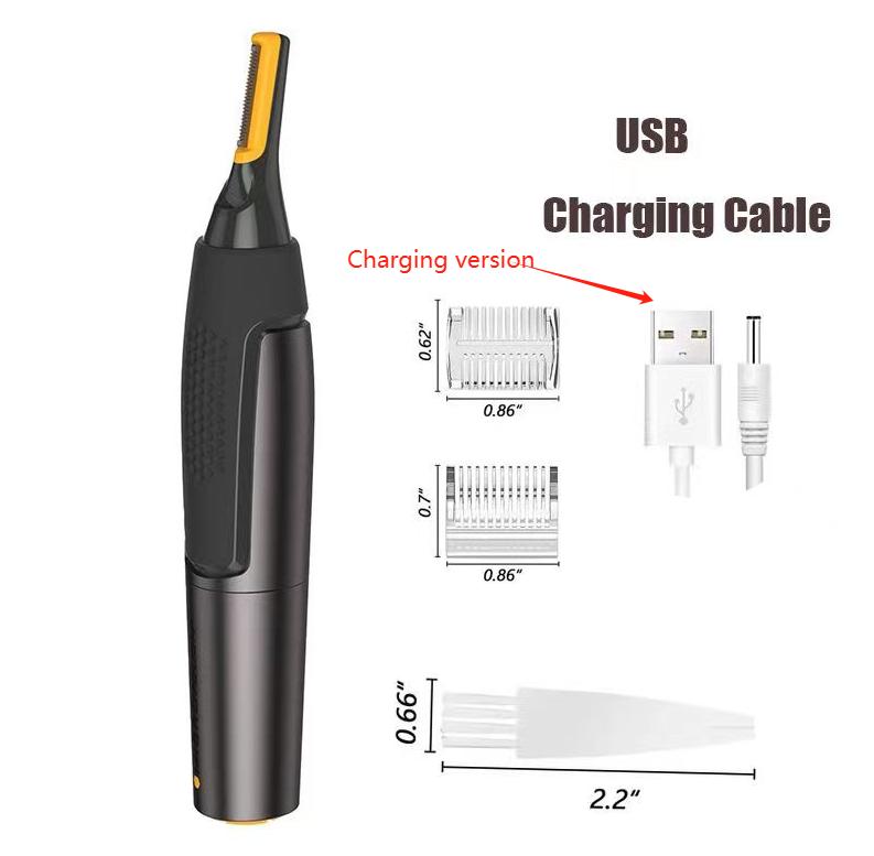 Электрический триммер для носа Водонепроницаемый Простой в использовании Триммер для ушей Безопасный Уход за лицом Электрический триммер для носа Для мужчин