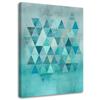Печать на холсте Коллекция синих треугольников