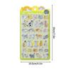 Nekoni 3D Cute Stickers Cartoon Animal Puff Sticker Diy Stickers For Scrapbooks Planner Journals Laptops Phone Case Decoration