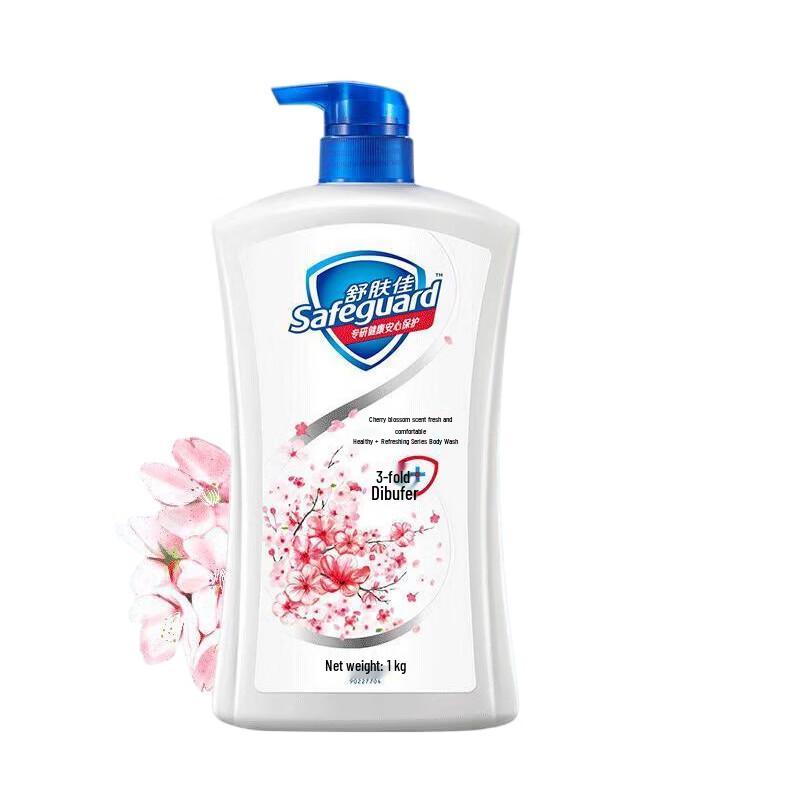 Гель для душа Safeguard 'Цветущая вишня' для здорового очищения