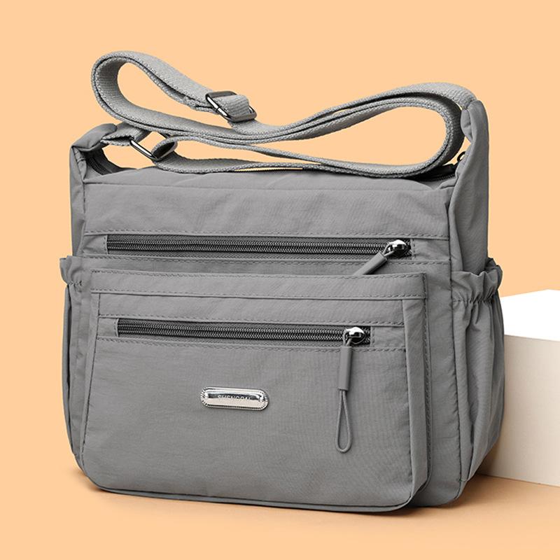 Fashion All-in-one Large Capacity Shoulder Bag Women's Casual Lightweight Nylon Fabric Bag Simple Trend Crossbody Bag