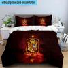 Spain Coat Of Arms 3PCS Bedding set,Ideal for1pc Duvet Cover And 2pcs Pillowcases Perfect for Christmas gift,Ideal for Bedroom, Dormitory