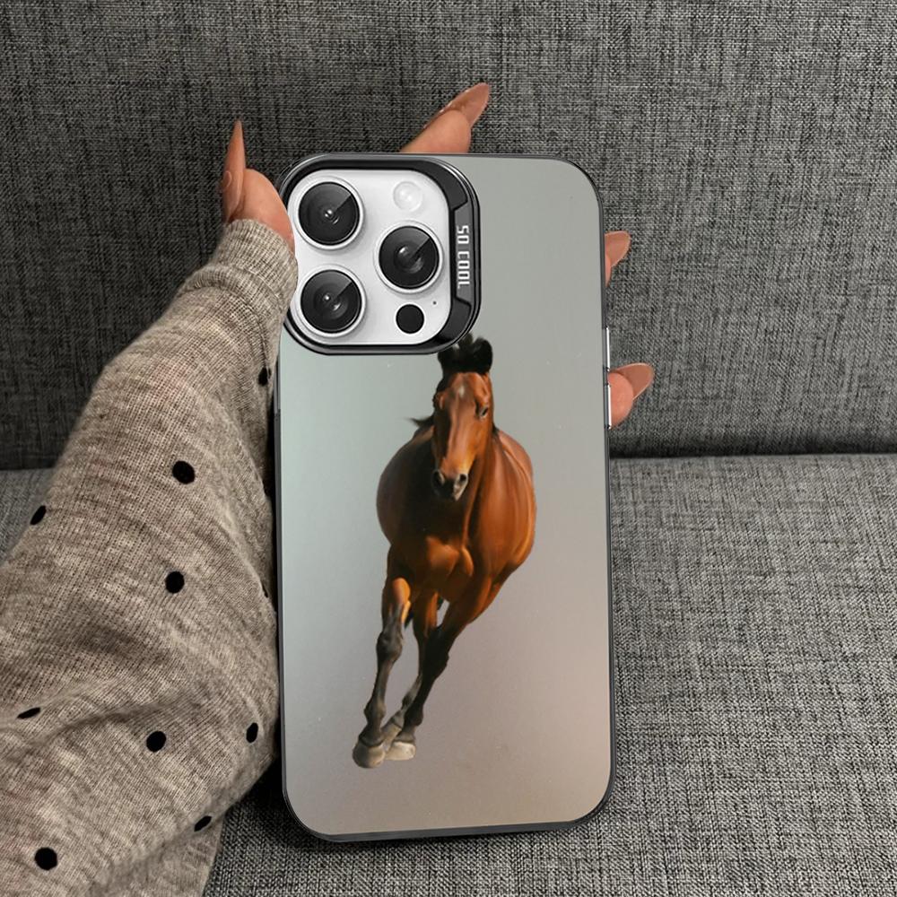 Фридрих Великий красивый конь Чехол для телефона для iPhone 16 15 14 13 12 11 Pro Max X XR XSMAX 8 7 Plus Матовый противоударный задний чехол