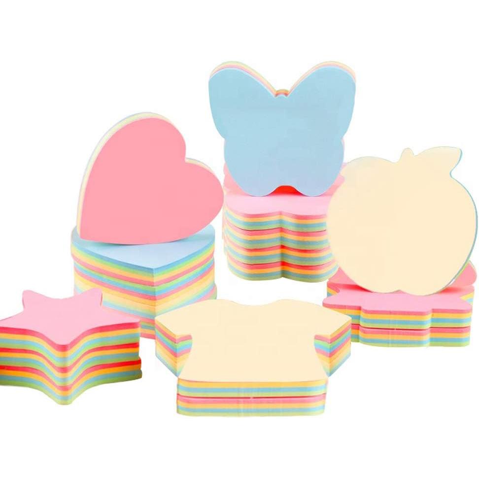 500/1000 Sheets Sticky Notes 3 Inch,Cute Shape Sticky Notes for Organizing,Reminders,To Do Lists,School Supplies,Office Products Self-Sticky Note Pads