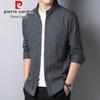 Pierre Cardin Мужская полосатая рубашка в стиле business casual с длинным рукавом