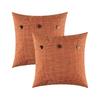 2PCS Imitation Linen Pillow Cover Breathable Japanese Style Throw Pillowcover Polyester Soft Buttoned Pillowslip Home Decor