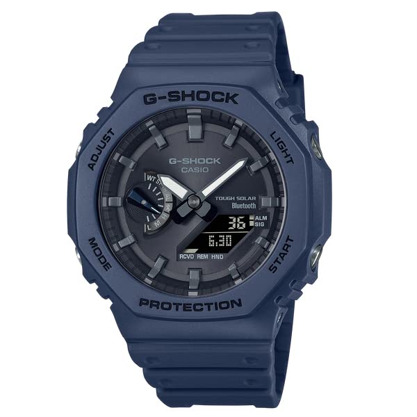 Casio G-SHOCK GA-B2100-2A Солнечные Bluetooth Аналого-Цифровые Часы Сине-Темно-Синие Международная Модель