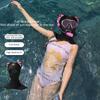 Плавание Дайвинг Facekini УФ-защита от солнца Полнолицевая маска Голова Шея Покрытие Лица Эластичная Шапочка Для Плавания Дайвинг Водные Виды Спорта Одежда
